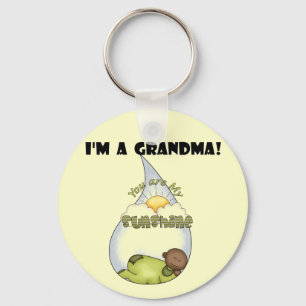 Grandma's Sunshine-African American Boy Key Ring