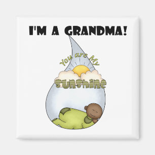 Grandma's Sunshine-African American Boy Magnet