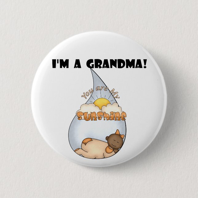 Grandma's Sunshine-African American Girl 6 Cm Round Badge (Front)