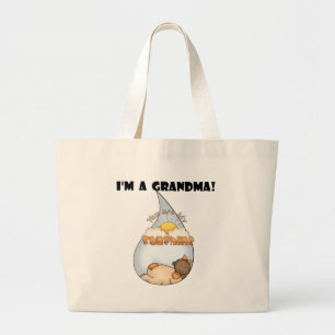 Grandma's Sunshine-African American Girl Large Tote Bag