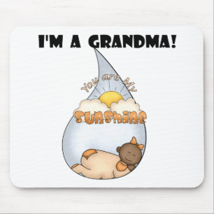 Grandma's Sunshine-African American Girl Mouse Mat
