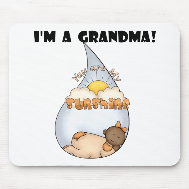 Grandma's Sunshine-African American Girl Mouse Mat (Front)