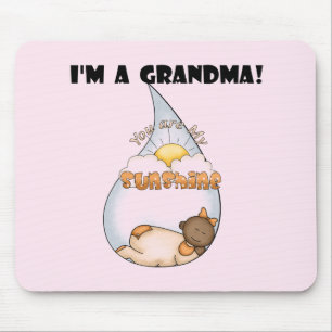 Grandma's Sunshine-African American Girl Mouse Mat