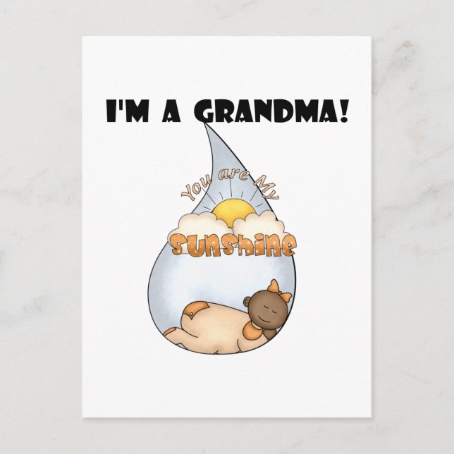 Grandma's Sunshine-African American Girl Postcard (Front)