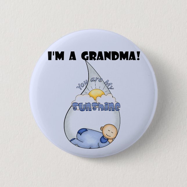 Grandma's Sunshine-Boy T-shirts and Gifts 6 Cm Round Badge (Front)