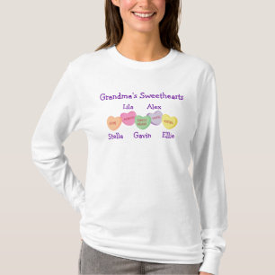 Grandma's Sweethearts - Light Colour Design T-Shirt