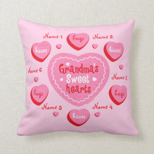 Grandma's Sweethearts Personalised Cushion