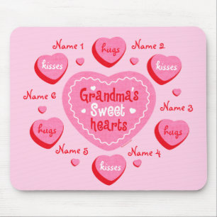 Grandma's Sweethearts Personalised Mousepad