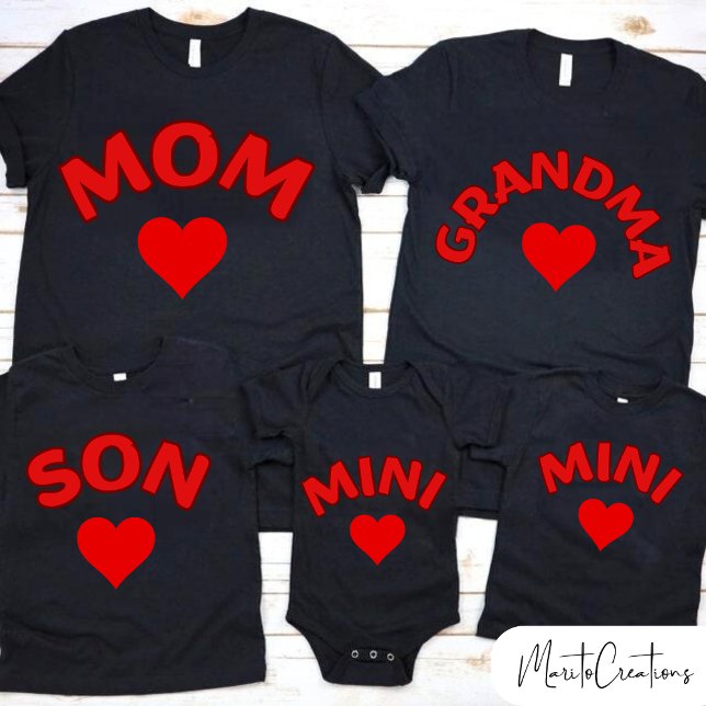 Grandma's T-shirt with GRANDMA, family celebration (Creator Uploaded)