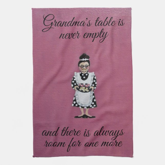 Grandma's Table Kitchen Towel (Vertical)