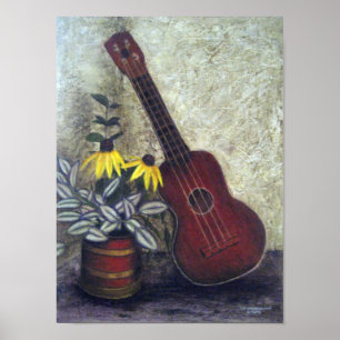 Grandma's Ukulele Poster