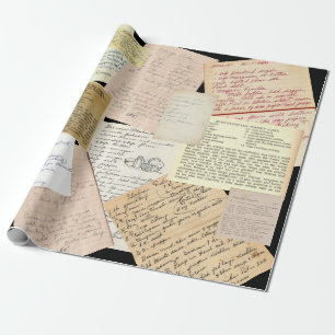 Grandma's Vintage Recipes  Wrapping Paper