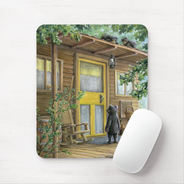 Grandma's Visitors Mouse Mat (With Mouse)