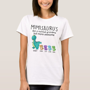 Grandmasaurus And Kids Personalized Shirt