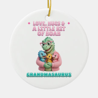 Grandmasaurus Cute Dinosaur Grandma Ornament