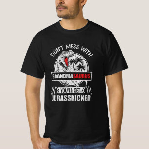 Grandmasaurus Dinosaur Grandma Grandmother Gift T-Shirt