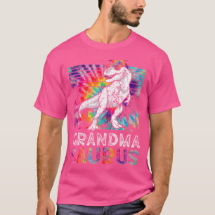 Grandmasaurus Dinosaur Grandma Saurus Matching Tie T-Shirt