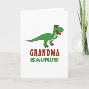 Grandmasaurus Dinosaur T-Rex Dino Nana Grandparent Card