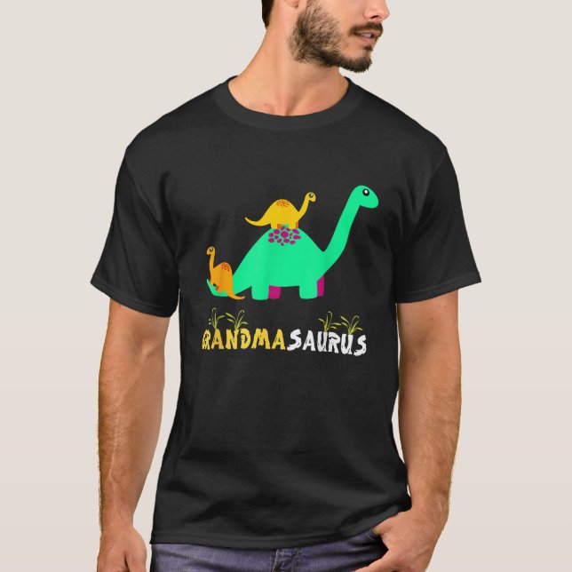 Grandmasaurus Grandma Disnosaur   T-Shirt (Front)