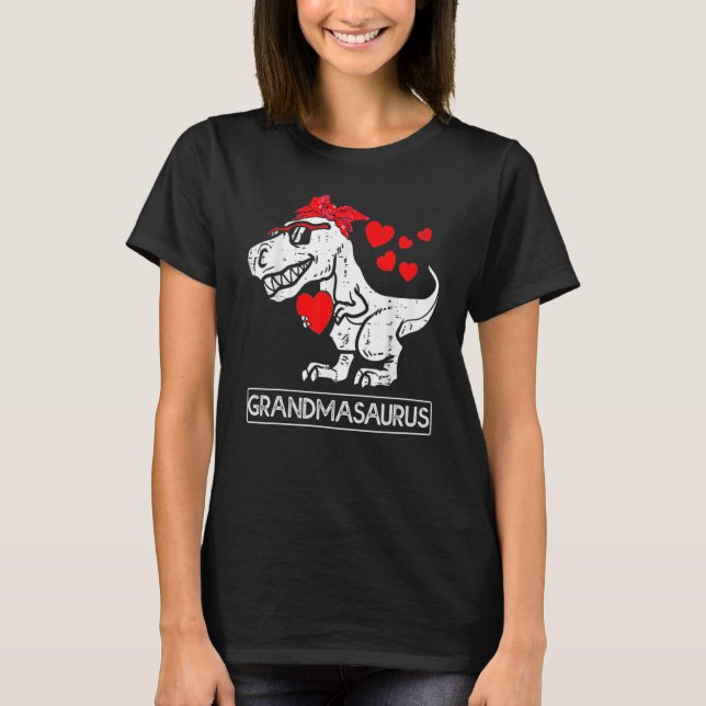 Grandmasaurus Grandma Saurus Granny Womens Grandma T-Shirt (Front)