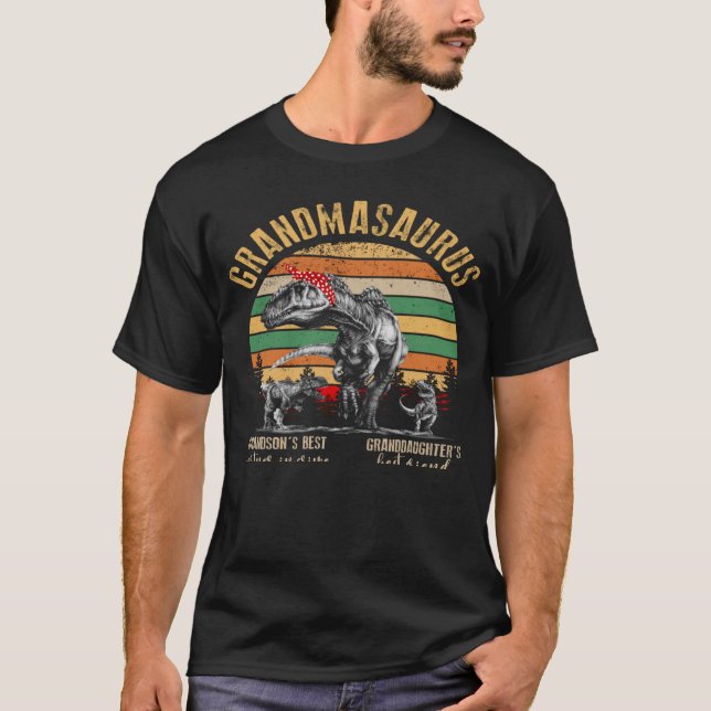 Grandmasaurus Grandsonu2019s Best Partner In Crime T-Shirt (Front)