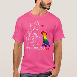 Grandmasaurus Re T Re Dinosaur Proud Grandma LGBT T-Shirt