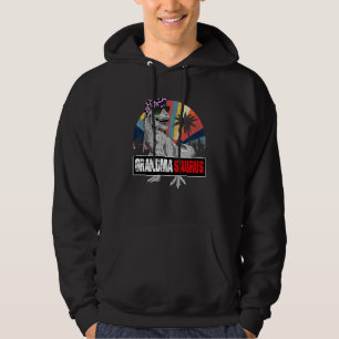 Grandmasaurus Rex Dinosaur Grandma Saurus Family M Hoodie