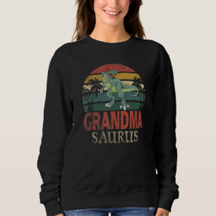 Grandmasaurus Rex Dinosaur Grandma Saurus Family Sweatshirt