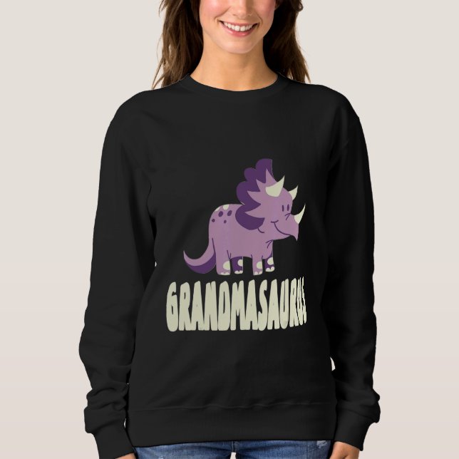 Grandmasaurus  Rex Grandma Saurus Dinosaur Sweatshirt (Front)
