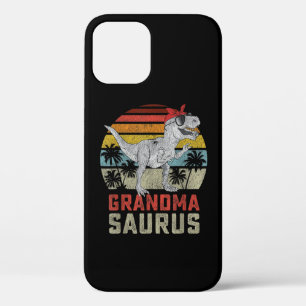 Grandmasaurus T Rex Dinosaur Grandma Saurus Family iPhone 12 Case