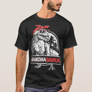 Grandmasaurus T Rex Dinosaur Grandma Saurus Mother T-Shirt
