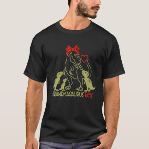 Grandmasaurus T Rex Dinosaur Grandma Saurus Mother T-Shirt