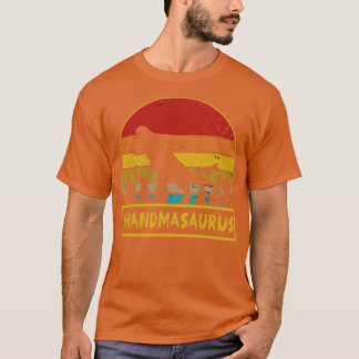 Grandmasaurus T Rex Dinosaur Grandma Saurus Vintag T-Shirt