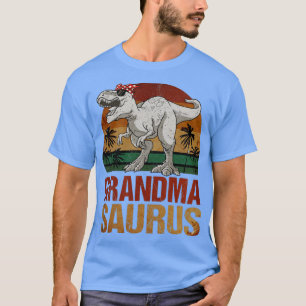 Grandmasaurus T Rex Dinosaur Grandma Saurus Vintag T-Shirt