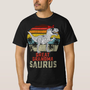 Grandmasaurus T Rex Dinosaur Great Grandma Saurus  T-Shirt
