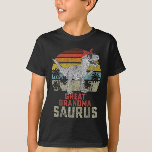 Grandmasaurus T Rex Dinosaur Great Grandma Saurus  T-Shirt
