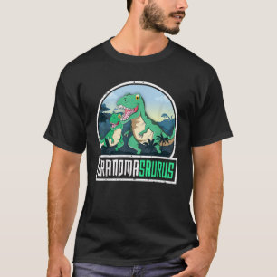 Grandmasaurus T Rex Dinosaur Saurus Grandma Matchi T-Shirt