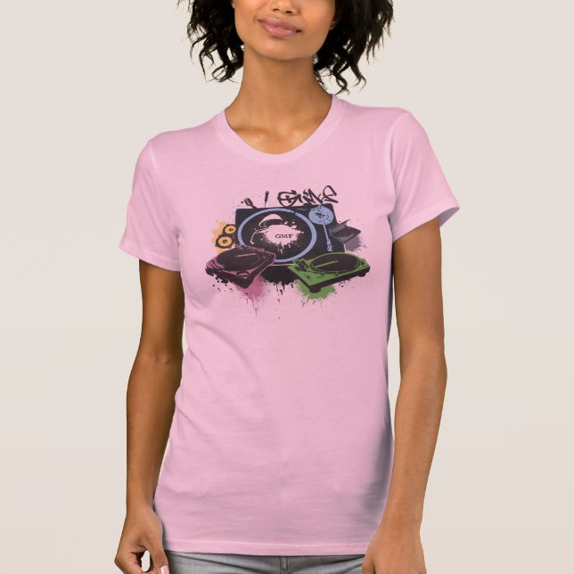 Grandmaster Flash Turntables (for Her) T-Shirt (Front)