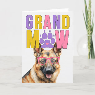 GrandMAW German Shepherd GrandDOG Grandparents Day Holiday Card