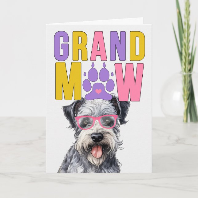 GrandMAW Pumi Dog Funny Grandparents Day Holiday Card (Front)