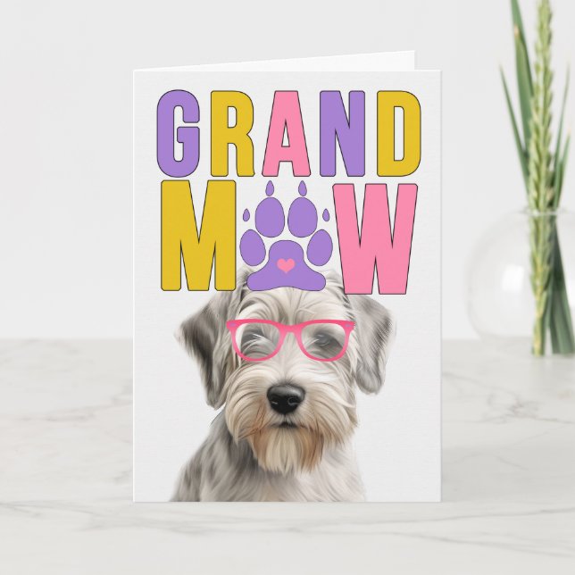 GrandMAW Sealyham Terrier Funny Grandparents Day Holiday Card (Front)