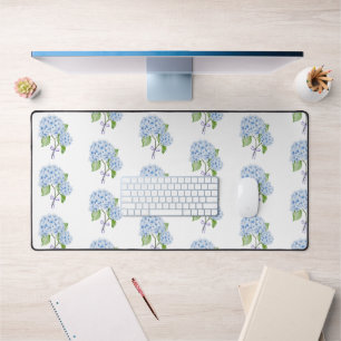 Grandmillenail hydrangea bow watercolor preppy desk mat