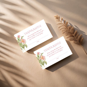 Grandmillenial baby shower diaper raffle enclosure card