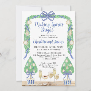 Grandmillenial Christmas Holiday Cocktail Party Invitation