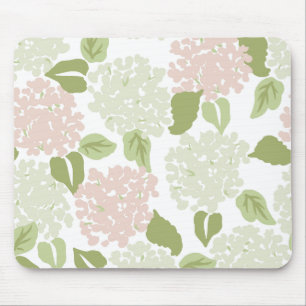 Grandmillenial hydrangea floral preppy pretty  mouse mat