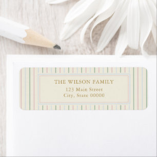 Grandmillenial Stripes Return Address Label