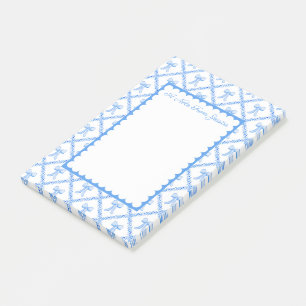 Grandmillennial Bows Customisable Notepad