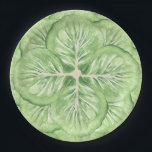 Grandmillennial Cabbage Leaf Paper  Paper Plate<br><div class="desc">This spring garden design features overlapping cabbage leaves.</div>