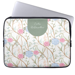 Grandmillennial Chinoiserie Customisable Laptop Sleeve
