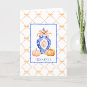 Grandmillennial Chinoiserie Ginger Jar Thank You Card